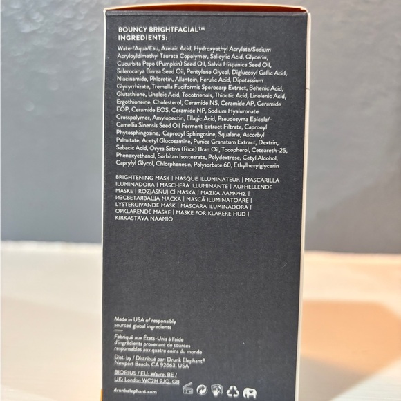 ✨ DRUNK ELEPHANT Bouncy Brightfacial™ Masque Illuminateur — 50 ml ✨ - Picture 3 of 6